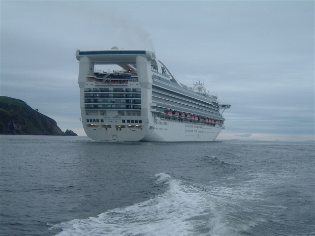 Grand Princess leaving the Firth on July 12th