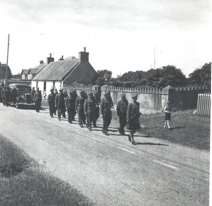 Sgt Kenny Ross's funeral 1940 at Invergordon