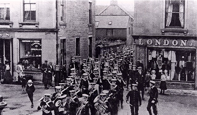 A naval parade in Invergordon