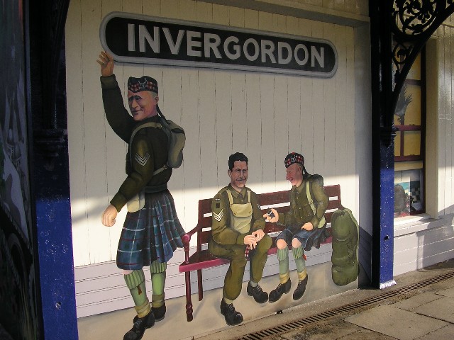 Invergordon Railway Station Mural