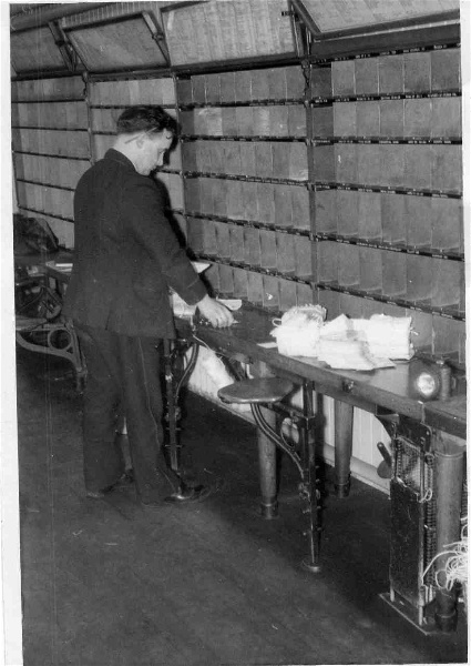 Working in the Mail Sorting Office