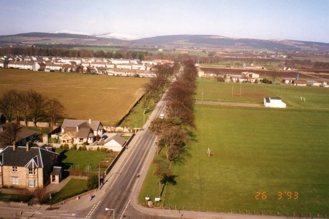The view North up Castle Avenue