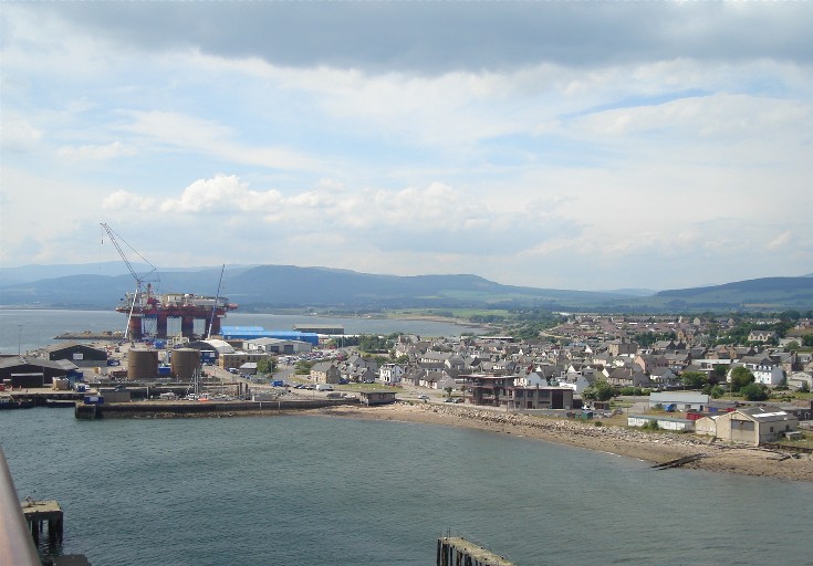 The West Harbour, Service Base and Town from the Crown Princess