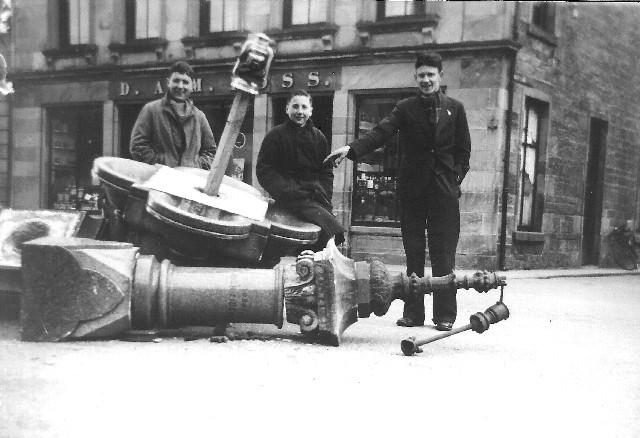 Demolished Fountain at the Cross Roads