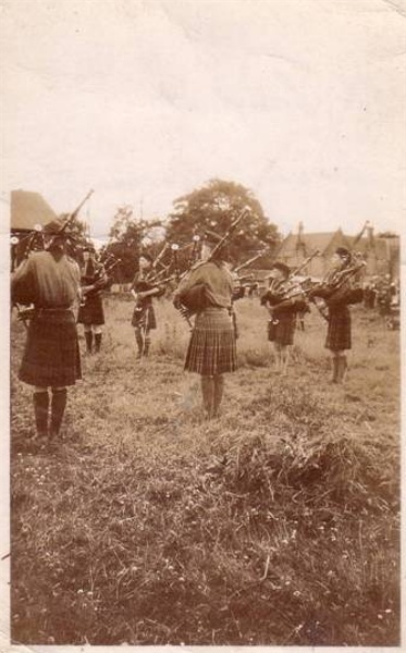 The Pipe Band at Beauly Camp