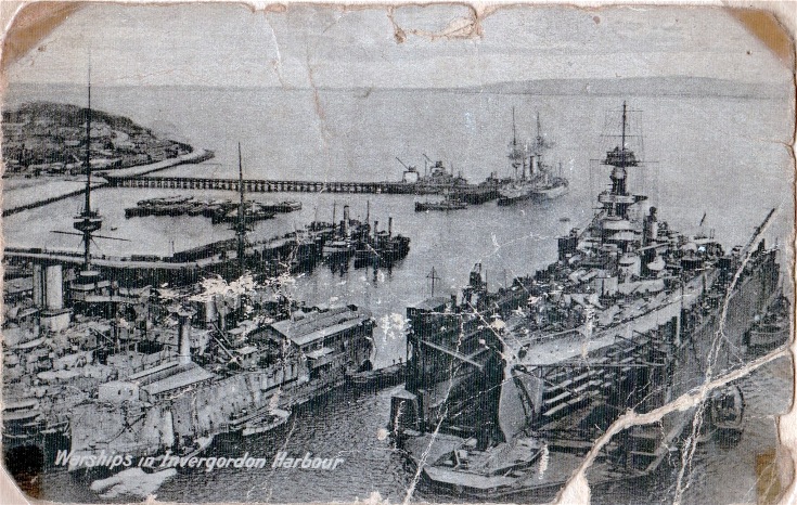 Warships at Invergordon Harbour