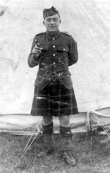 Willie Geddes at the Seaforth Territorial Camp