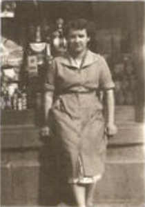Janet Ross outside the Co-op