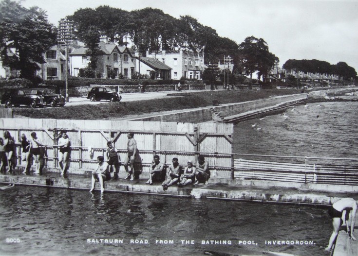 Saltburn Road from the Bathing Pool, Invergordon