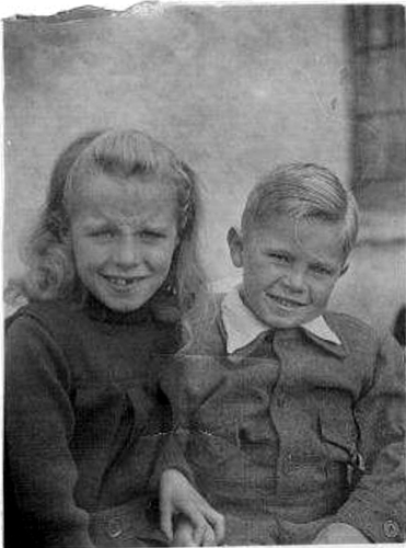 My sister Margaret and me