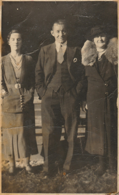 Hec and Mary Macrae with Flora Young