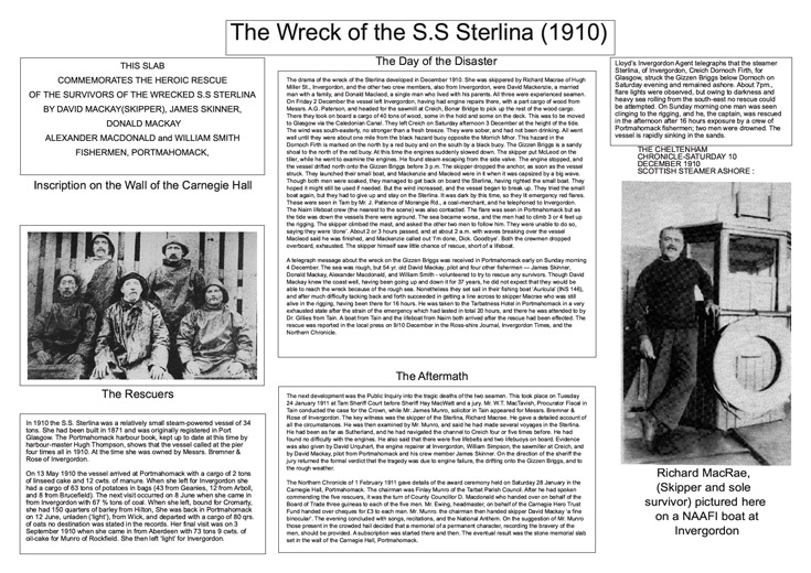 The Sinking of SS Sterlina in 1910