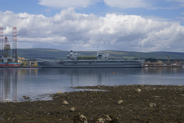 HMS Queen Elizabeth at Invergordon