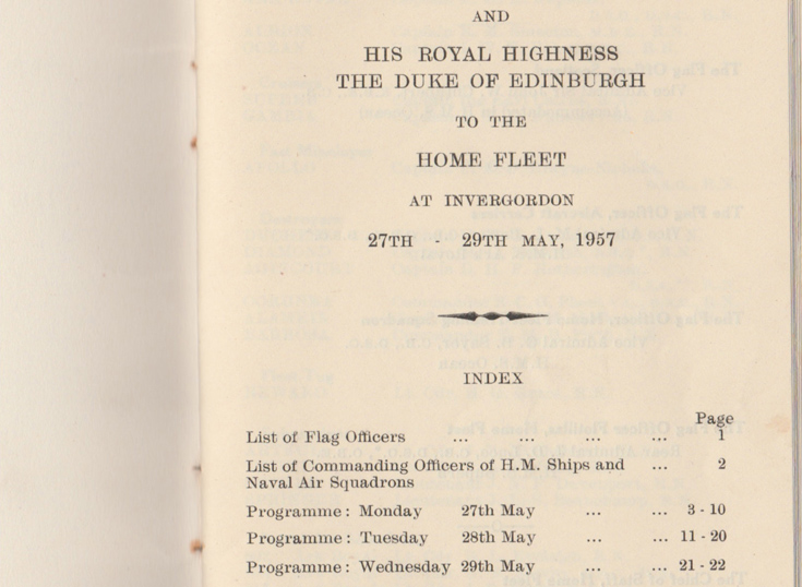 Queen's visit in May 1957