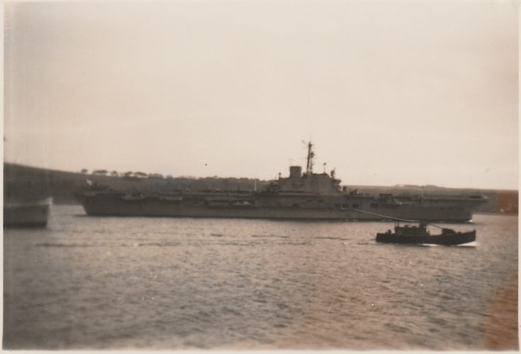HMS Albion entering Cromarty Firth
