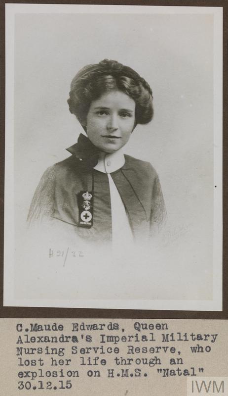 Nurse who perished in HMS Natal explosion