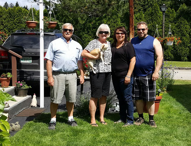 Harry O'Neill and family