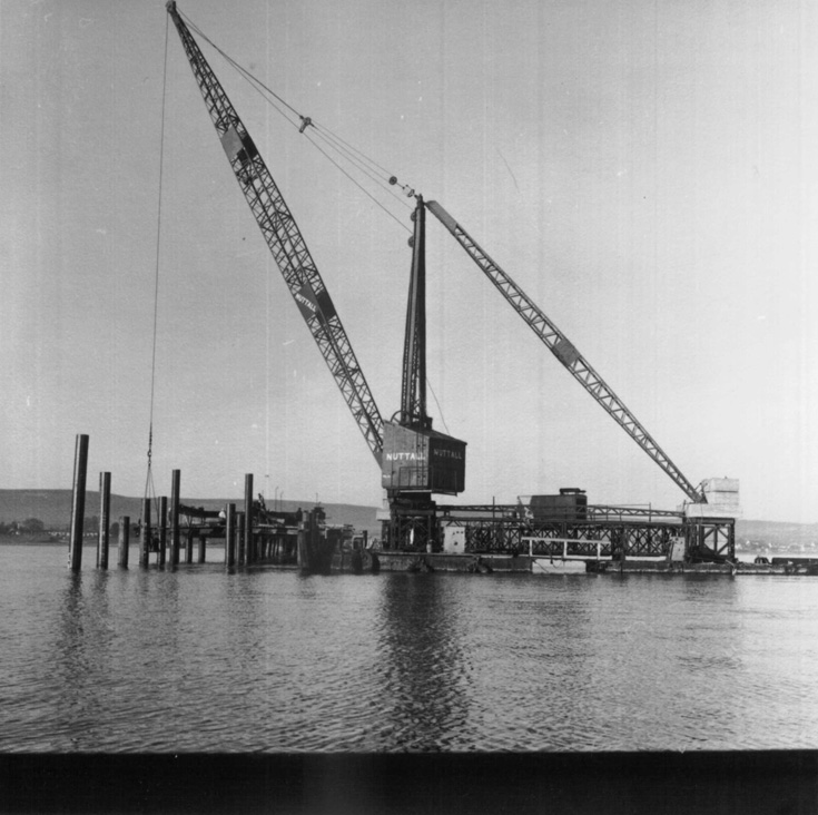 Saltburn Pier Construction