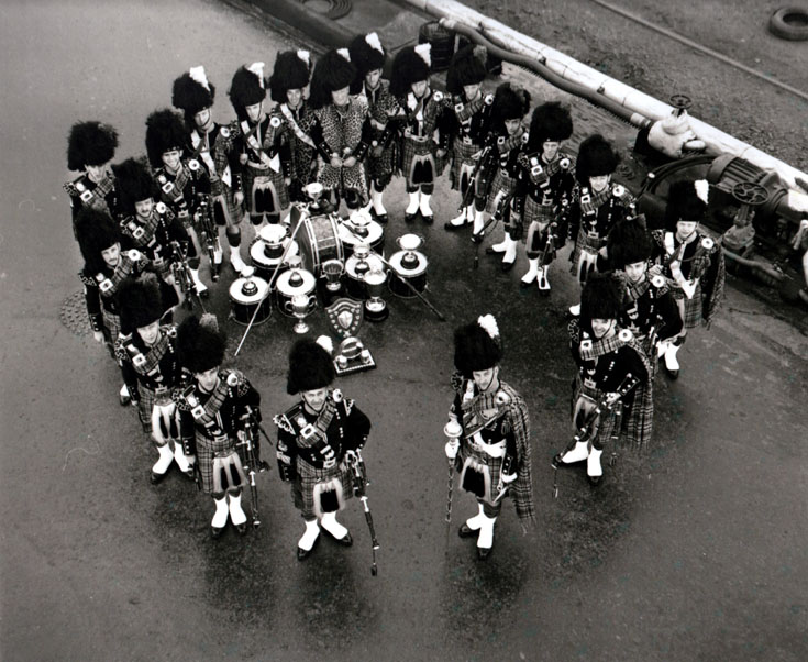 Invergordon Distillery pipe band