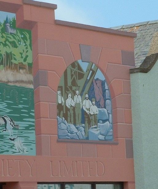 First Mural finished - right panel detail
