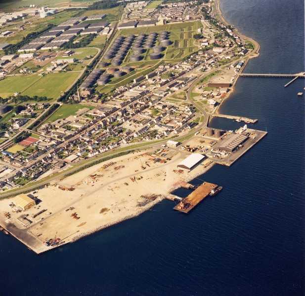 Aerial view of Invergordon looking East