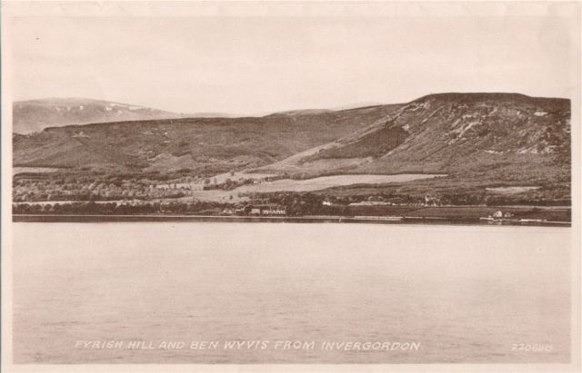 Fyrish Hill and Ben Wyvis from Invergordon