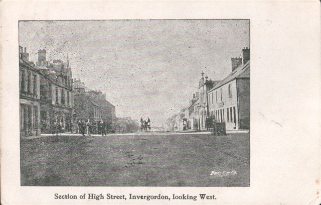 Section of High Street, Invergordon, looking West