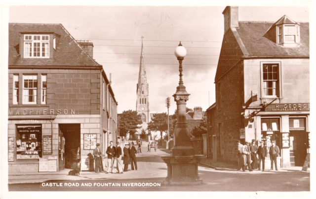 Castle Road and Fountain, Invergordon