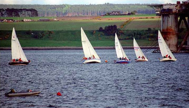 Yachts racing in the Firth
