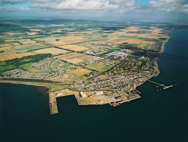Aerial view of Invergordon