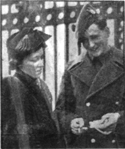 John Cross with his military medal