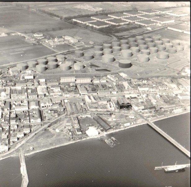 Aerial view of Invergordon looking North