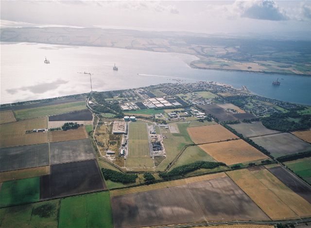 Aerial view of Invergordon looking South