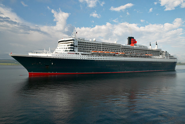 Queen Mary 2 off Invergordon