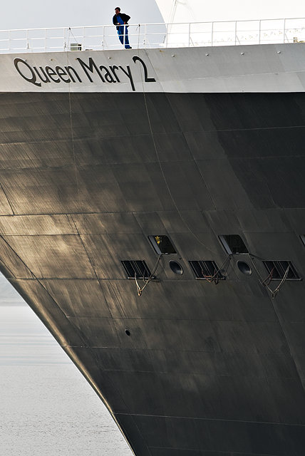 Detail of the Queen Mary 2