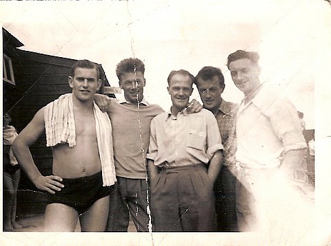 Uncle Dick, Davie Moir and friends