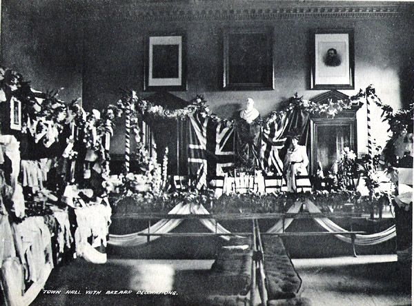 Town Hall with Bazaar Decorations