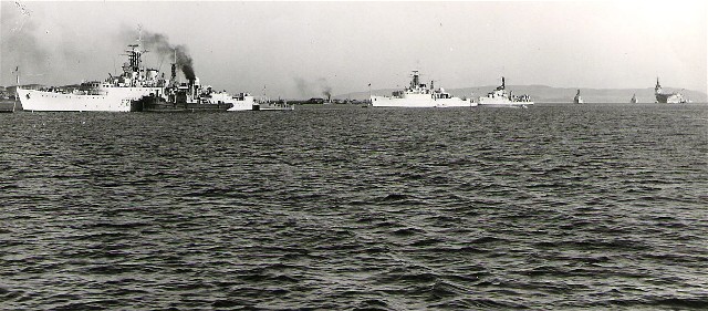 The Fleet in Invergordon in Autumn 1953