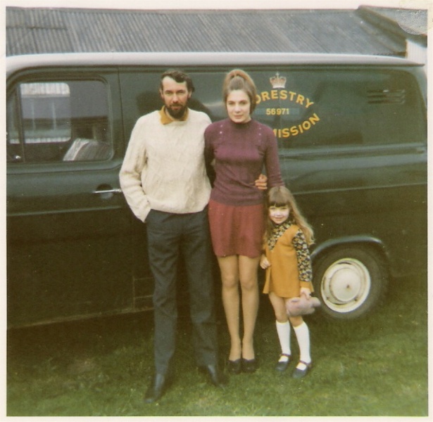 Alistair McLellan with Heather Booth and daughter