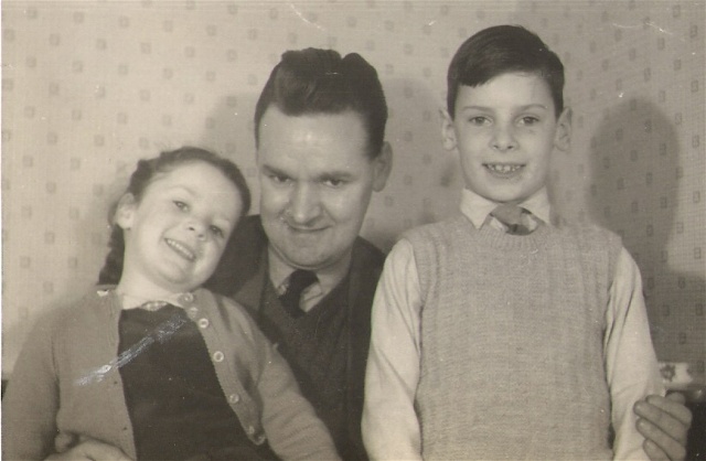 Angus Mackenzie with nephew and neice