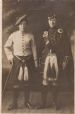 Two girls in Highland dress
